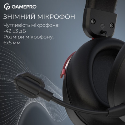 Навушники GamePro Asgard Freya Pro Wireless Black/Red (HSW201BR)