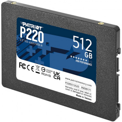 Накопичувач SSD 2.5" 512GB Patriot (P220S512G25)