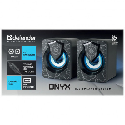 Акустична система Defender Onyx Led USB Black (65038) Акустична система Defender Onyx Led USB Black (65038)