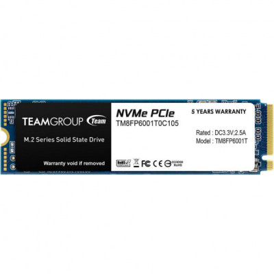 Накопичувач SSD M.2 2280 1TB Team (TM8FP6001T0C101) Накопичувач SSD M.2 2280 1TB Team (TM8FP6001T0C101)