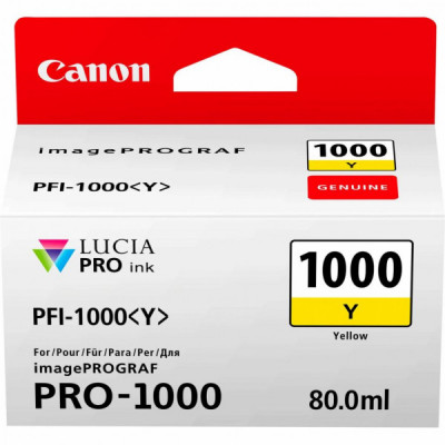 Картридж Canon PFI-1000Y (yellow) (0549C001)