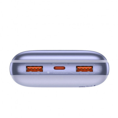 Батарея універсальна Baseus Pro 20000mAh, 22.5W, Violet, with USB-A - USB-C 3A 0.3m cable (PPBD040305)