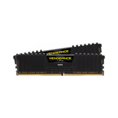 Модуль пам'яті для комп'ютера DDR4 8GB (2x4GB) 2400 MHz Vengeance LPX Black Corsair (CMK8GX4M2A2400C14)