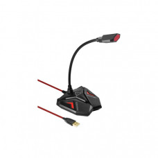 Мікрофон Promate Streamer LED USB Maroon (streamer.maroon)