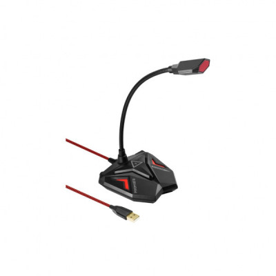 Мікрофон Promate Streamer LED USB Maroon (streamer.maroon)