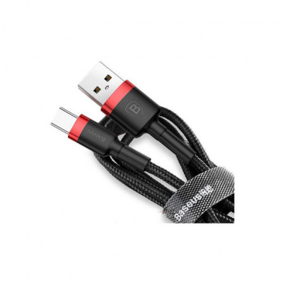 Дата кабель USB 2.0 AM to Type-C 2.0m 2A red-black Baseus (CATKLF-C91)