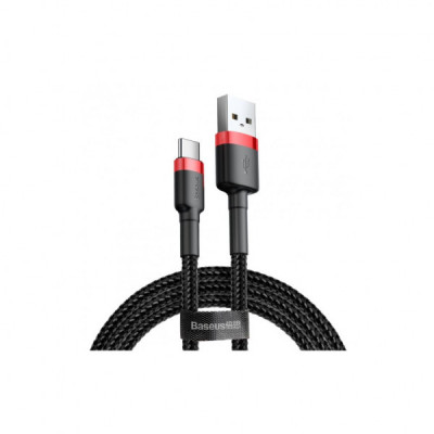 Дата кабель USB 2.0 AM to Type-C 2.0m 2A red-black Baseus (CATKLF-C91)