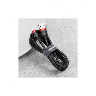 Дата кабель USB 2.0 AM to Type-C 2.0m 2A red-black Baseus (CATKLF-C91)