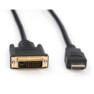 Кабель мультимедійний HDMI to DVI 24+1 1.8m Vinga (VCPHDMIDVI1.8)