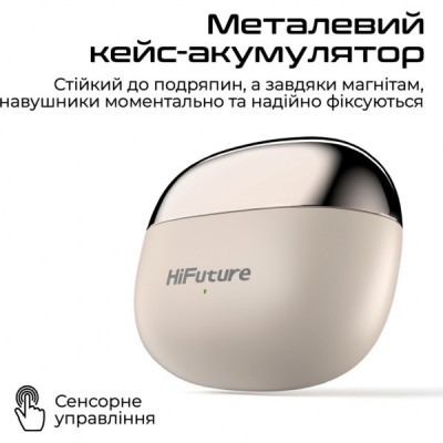 Навушники HiFuture FlexClip Champagne (flexclip.champagne)