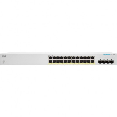 Комутатор мережевий Cisco CBS220-24P-4G-EU