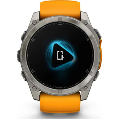 Смарт-годинник Garmin fenix 8 51mm, AMOLED, Saph, Ti/Bare/Grpht, SparkOrg/GrphtBd, (010-02905-11)