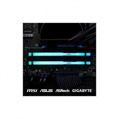 Модуль пам'яті для комп'ютера DDR5 128GB (2x64GB) 5600 MHz Beast RGB Kingston Fury (ex.HyperX) (KF556C40BBAK2-128)