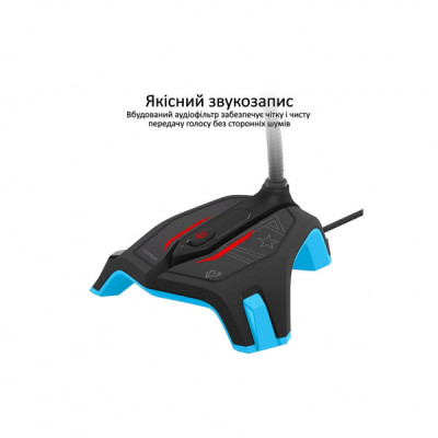 Мікрофон Vertux Streamer-2 LED USB Blue (streamer-2.blue)