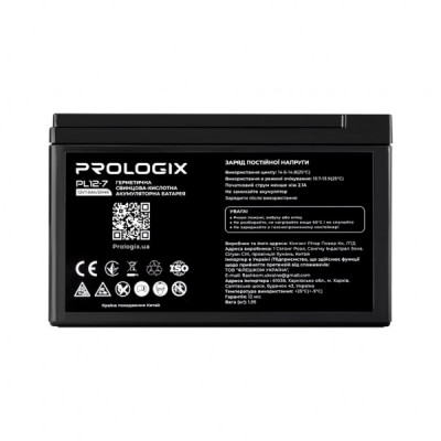 Батарея до ДБЖ Prologix 12V-7Ah (PL12-7)