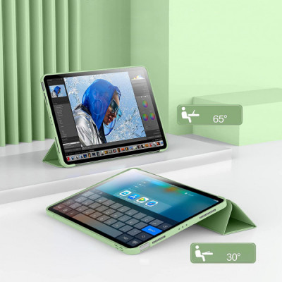 Чохол до планшета BeCover Tri Fold Soft TPU Silicone Apple iPad 10.9" 2022/24/11" 2025 Light Green (708520)