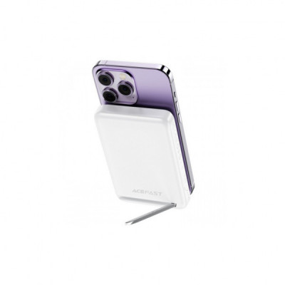 Батарея універсальна Acefast Magnetic Wireless 10000mAh 20W PD, QC/3.0, QI 20W, M6 White (6974316282617)
