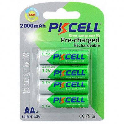 Акумулятор PkCell AA R6 NiMH 2000mAh * 4 (PC/AA2000-4B)