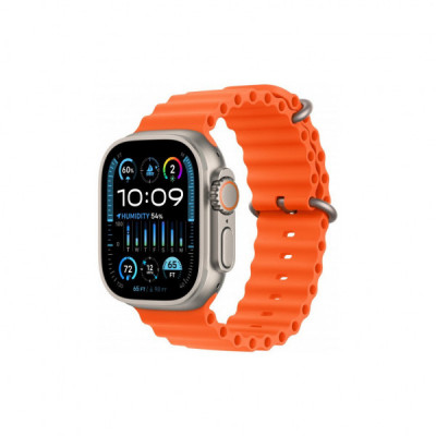 Смарт-годинник Apple Watch Ultra 2 GPS + Cellular, 49mm Titanium Case with Orange Ocean Band (MREH3UL/A)