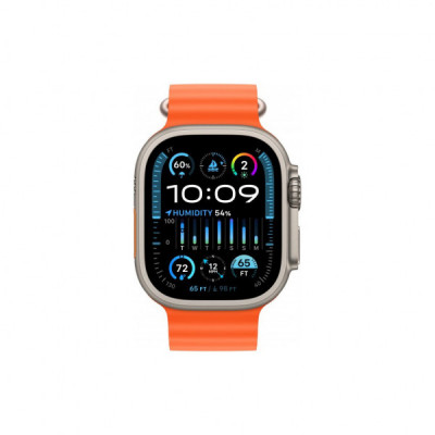 Смарт-годинник Apple Watch Ultra 2 GPS + Cellular, 49mm Titanium Case with Orange Ocean Band (MREH3UL/A)