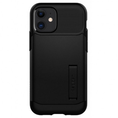 Чохол до мобільного телефона Spigen iPhone 12 / 12 Pro Slim Armor, Black (ACS01523)