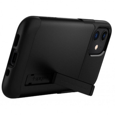 Чохол до мобільного телефона Spigen iPhone 12 / 12 Pro Slim Armor, Black (ACS01523)