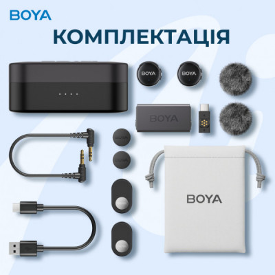 Мікрофон Boya LINK 3-02 Type-C/TRS Black (LINK 3-02) Мікрофон Boya LINK 3-02 Type-C/TRS Black (LINK 3-02)