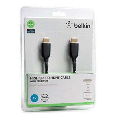 Кабель мультимедійний HDMI to HDMI 5.0m Belkin (F3Y021bt5M)