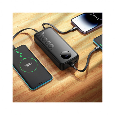 Батарея універсальна HOCO 20000mAh, PD/20W, 22.5W, Black (J132A / 42067 / Black)