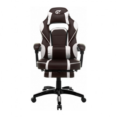 Крісло ігрове GT Racer X-2749-1 Dark Brown/White