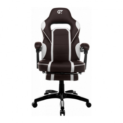 Крісло ігрове GT Racer X-2749-1 Dark Brown/White