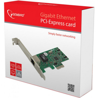Мережева карта 1000 Base-TX PCI-E Realtek Gembird (NIC-GX1)
