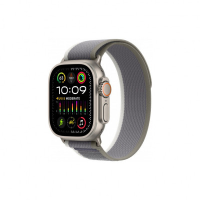 Смарт-годинник Apple Watch Ultra 2 GPS + Cellular, 49mm Titanium Case with Green/Grey Trail Loop - S/M (MRF33UL/A)