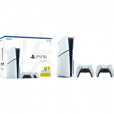 Ігрова консоль Sony Playstation PlayStation 5 Slim (2 геймпада Dualsense) Blu-Ray (1000042053)