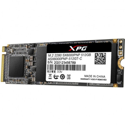 Накопичувач SSD M.2 2280 512GB ADATA (ASX6000PNP-512GT-C)