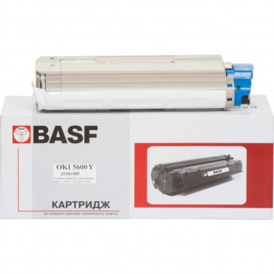 Тонер-картридж BASF OKI C5600/5700 Yellow 43381905 (KT-C5600Y-43381905)