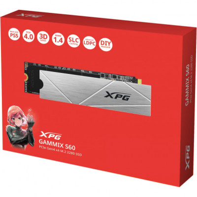 Накопичувач SSD M.2 2280 512GB XPG GAMMIX S60 ADATA (AGAMMIXS60-512G-CS) Накопичувач SSD M.2 2280 512GB XPG GAMMIX S60 ADATA (AGAMMIXS60-512G-CS)