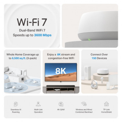 Точка доступу Wi-Fi TP-Link DECO-BE22-3-PACK Точка доступу Wi-Fi TP-Link DECO-BE22-3-PACK