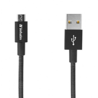 Дата кабель USB 2.0 AM to Micro 5P 1.0m black Verbatim (48863)