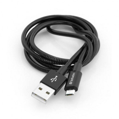 Дата кабель USB 2.0 AM to Micro 5P 1.0m black Verbatim (48863)