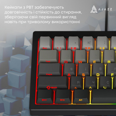Клавіатура Ajazz AK650 Day Dream Switch Gradient USB UA Black (AK650-DD-BG)