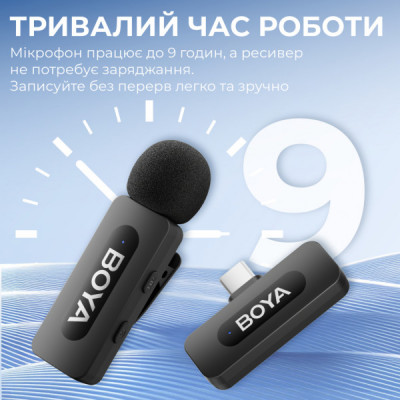 Мікрофон Boya BY-V20 Type-C Black (BY-V20) Мікрофон Boya BY-V20 Type-C Black (BY-V20)