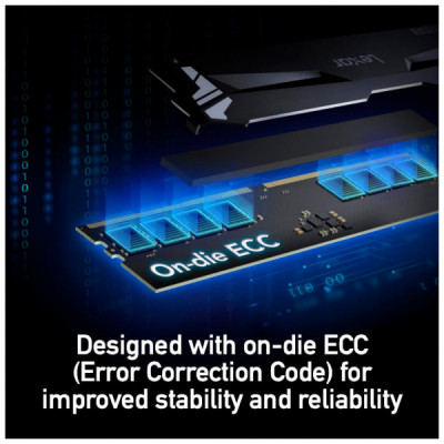 Модуль пам'яті для комп'ютера DDR5 32GB (2x16GB) 7200 MHz Ares RGB Black Lexar (LD5U16G72C34LA-RGD)