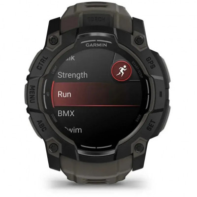 Смарт-годинник Garmin Instinct 3, Tactical, AMOLED, 50mm, Black, GPS (010-03020-50)