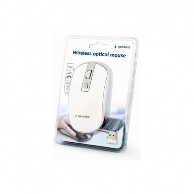 Мишка Gembird MUSW-4B-06-WS Wireless White-Silver (MUSW-4B-06-WS)