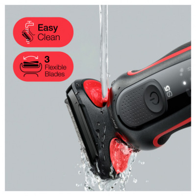 Електробритва Braun Series 5 51-R1000s BLACK / RED