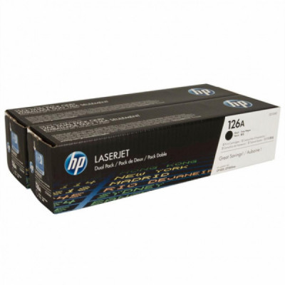 Картридж HP CLJ 126A Black Dual Pack, для CP1025 (CE310AD)