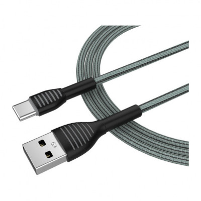 Дата кабель USB 2.0 AM to Type-C 1.0m ColorWay (CW-CBUC041-GR)