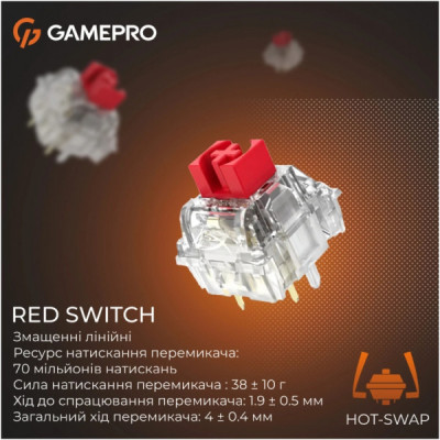 Клавіатура GamePro Genesis Silverlight MK126 USB UA Grey (MK126)