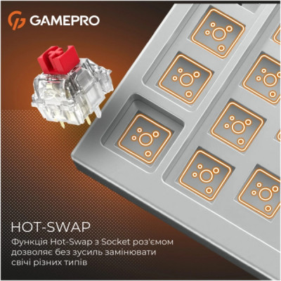 Клавіатура GamePro Genesis Silverlight MK126 USB UA Grey (MK126)